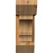 Ekena Millwork Balboa Slat Rough Sawn Bracket w/ Offset Brace, Western Red Cedar, 6"W x 16"D x 16"H BKT0604X16X16BOA06RWR - alternate 2